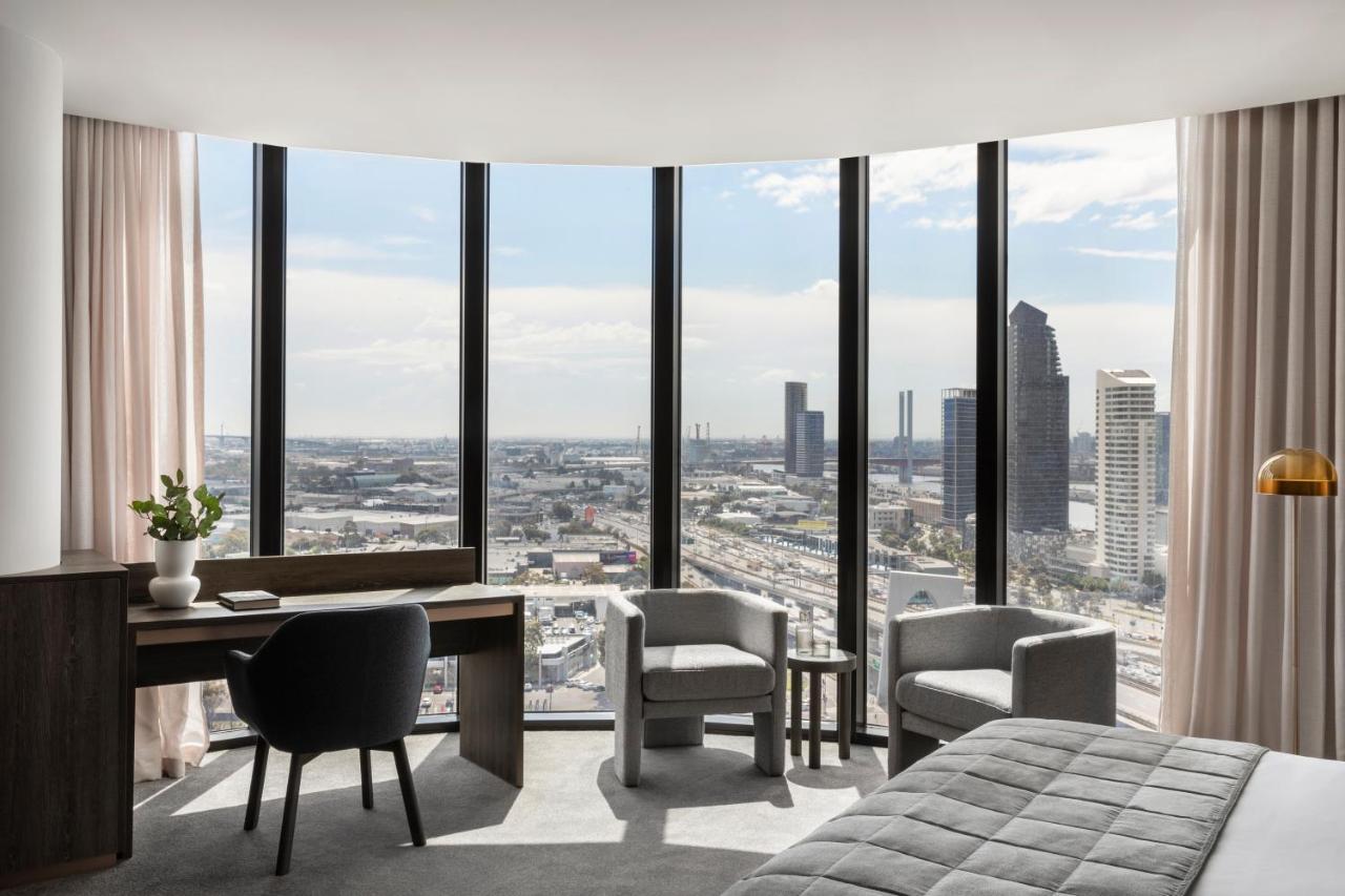 Oakwood Premier Melbourne Aparthotel Exterior photo The view from a typical apartment
