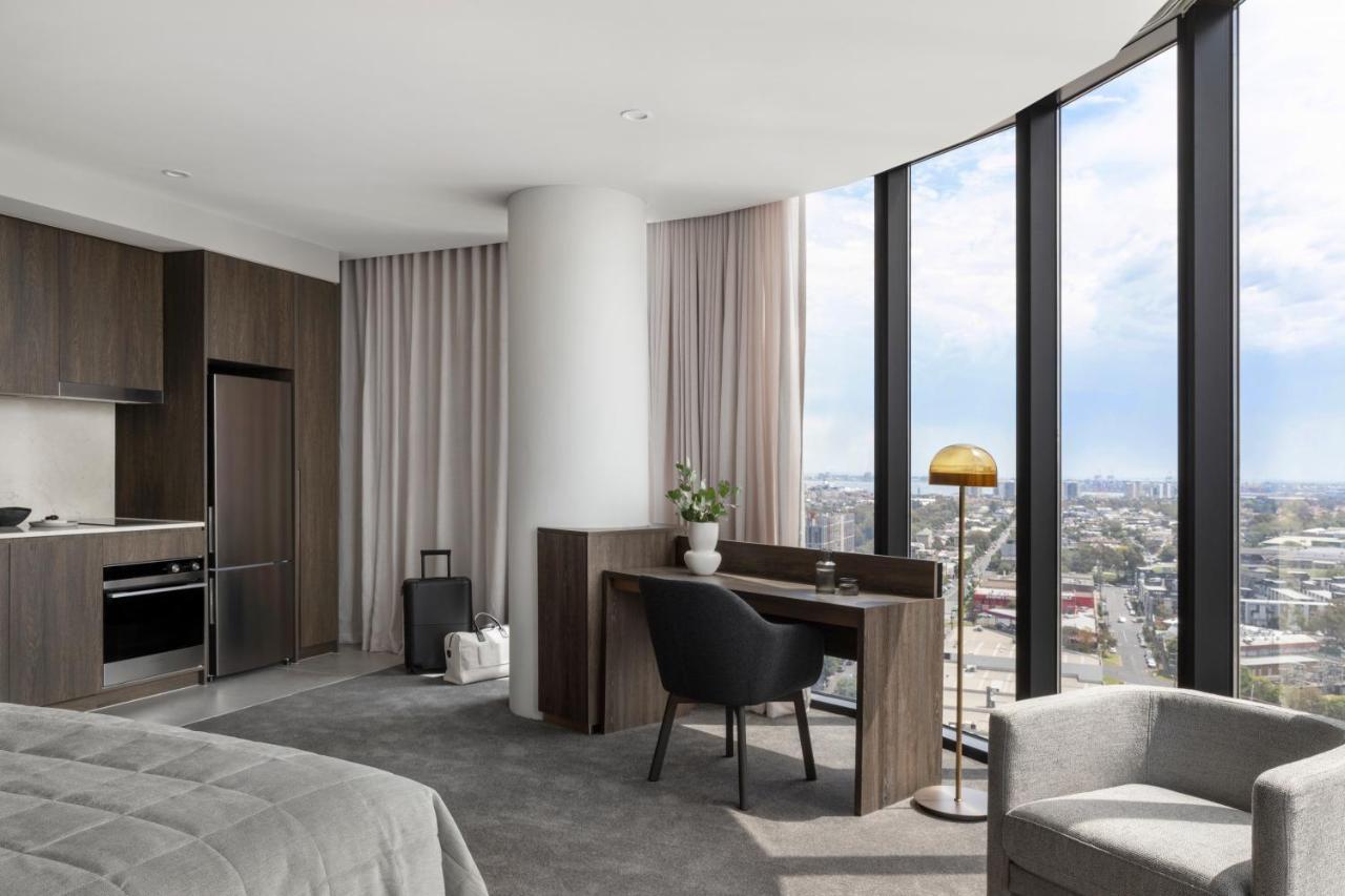 Oakwood Premier Melbourne Aparthotel Exterior photo The interior of a typical apartment