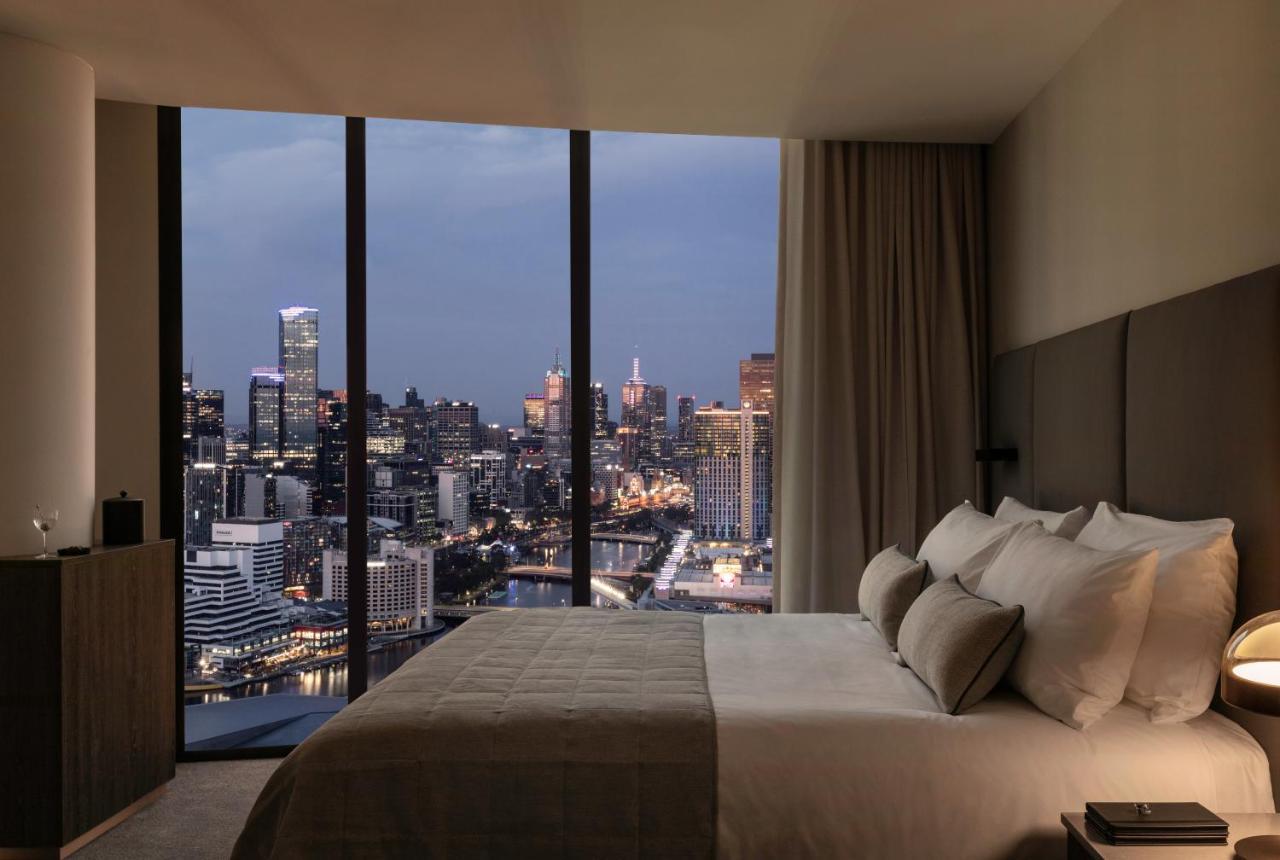 Oakwood Premier Melbourne Aparthotel Exterior photo The bedroom of a typical apartment