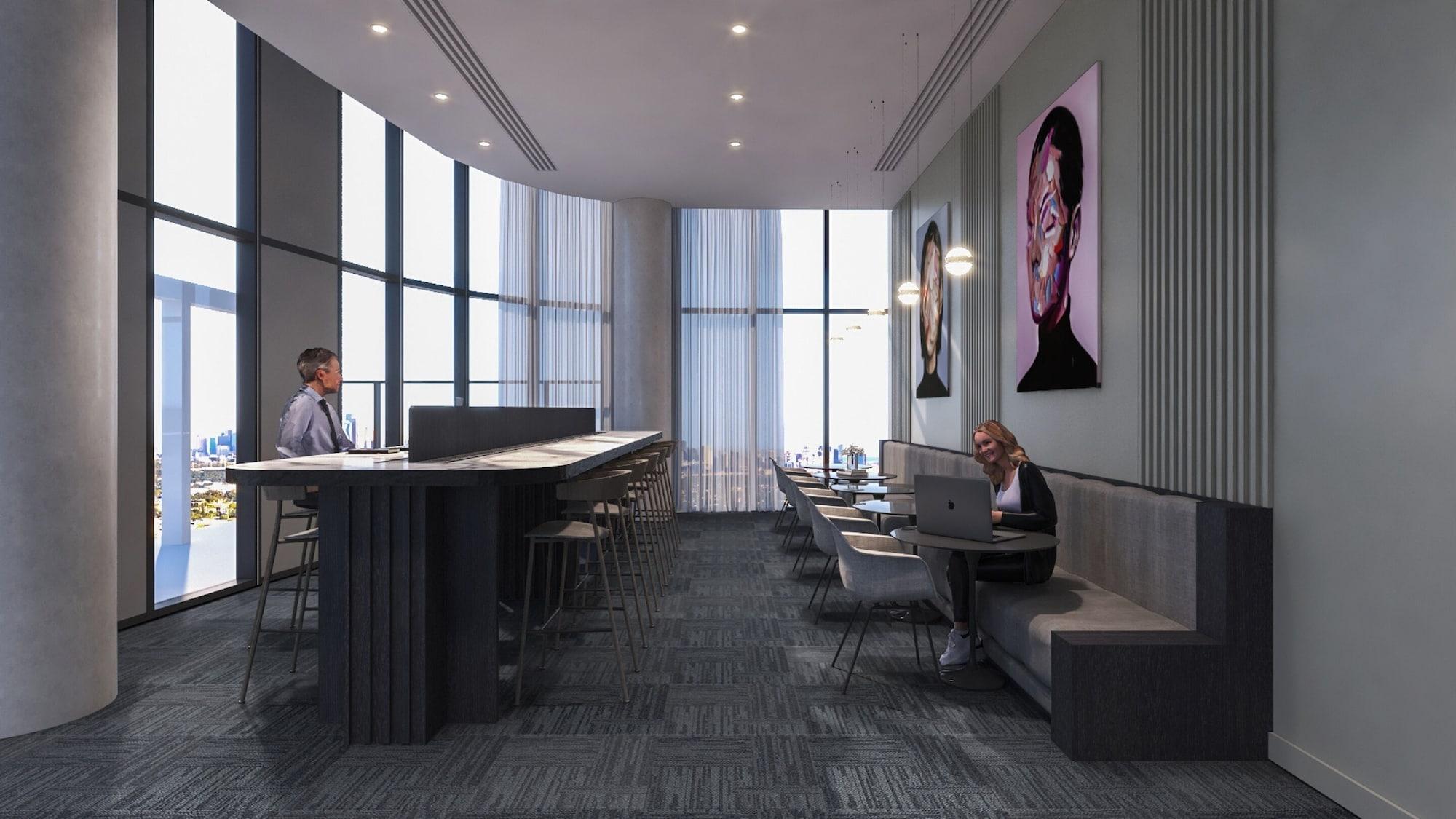 Oakwood Premier Melbourne Aparthotel Exterior photo The lounge at the airport