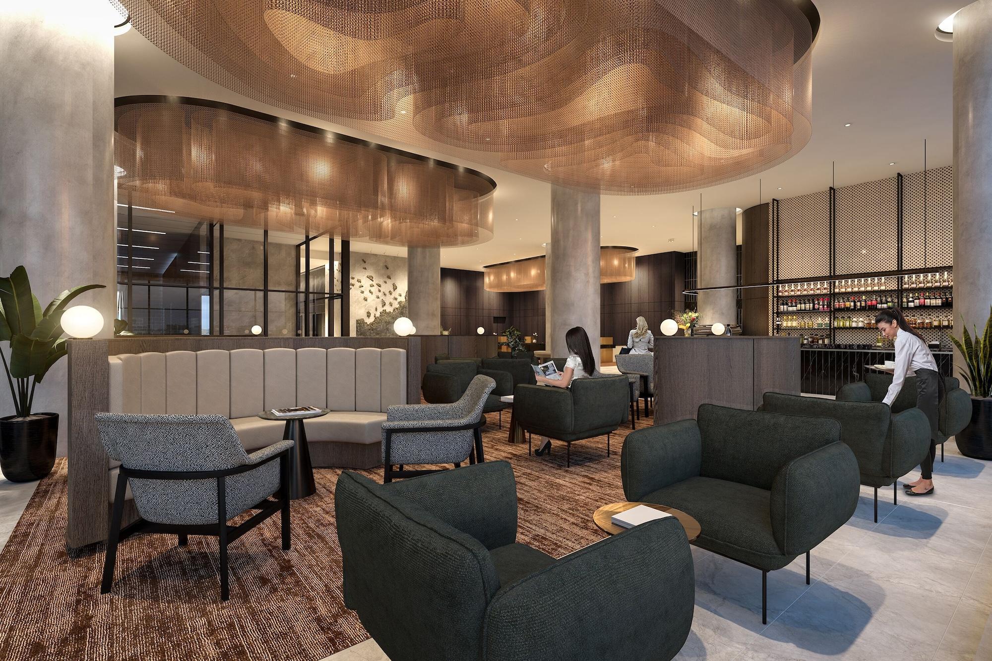 Oakwood Premier Melbourne Aparthotel Exterior photo The lounge at the airport